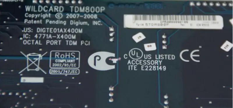 Scheda madre Digium TDM800P