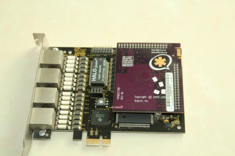Asterisk TE420P TE420 Scheda digitale a 4 porte E1/T1 PCI-Express