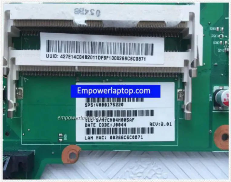 Scheda madre Toshiba L510 V000175220