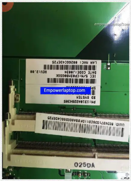 Scheda madre Toshiba L505 V000185590 Satellite L505