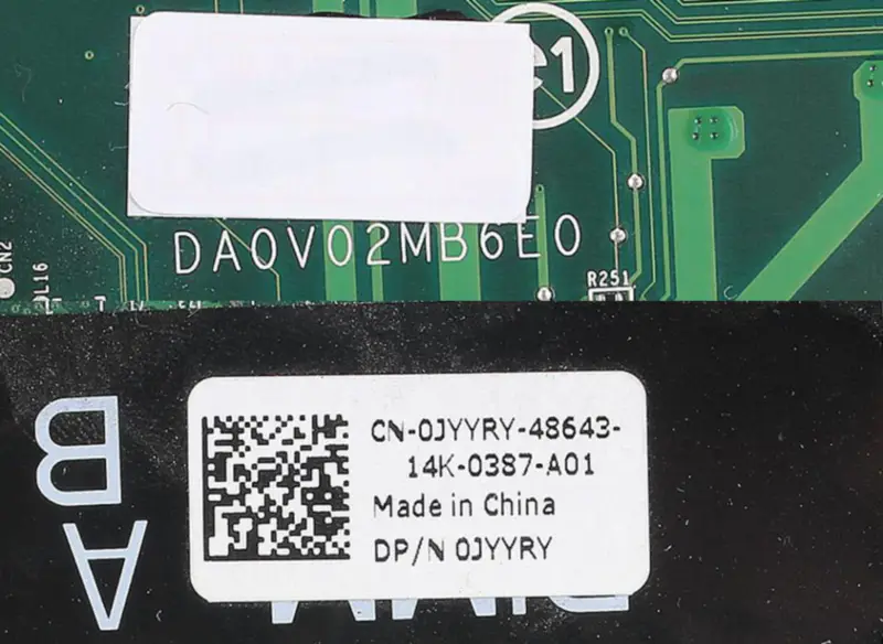 Scheda madre del computer portatile per DELL Vostro 3450 V3450 PC Mainboard CN-0JYYRY 0JYYRY DA0V02MB6E0 tesed DDR3