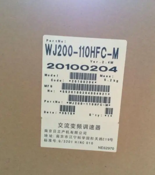 INVERTER HITACHI WJ200-110HFC-M 11KW NUOVO