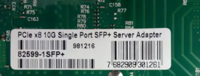Scheda di rete convergente Ethernet 10Gb OEM X520-DA1 E10G41BTDA