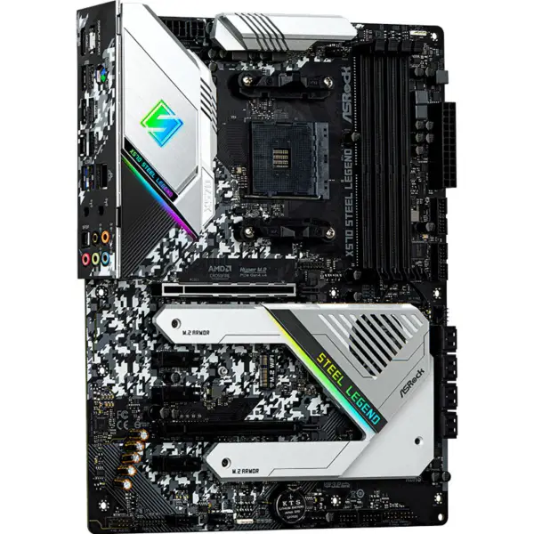 ASROCK X570 STEEL LEGEND Scheda madre ATX AMD X570 DDR4 128G AM4