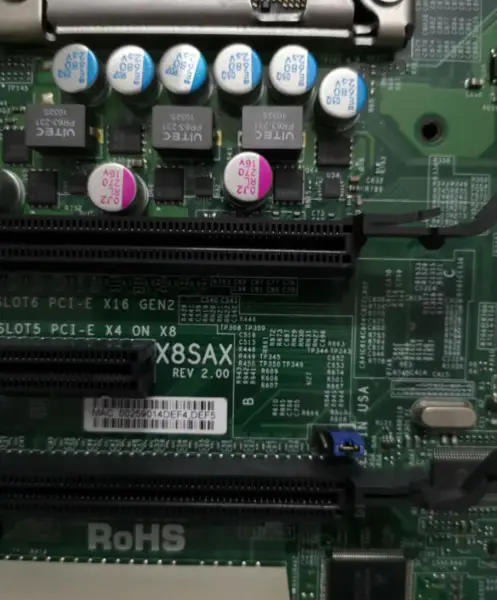 SuperMicro X8SAX REV 2.00 Scheda madre server LGA 1366 X58 DDR3
