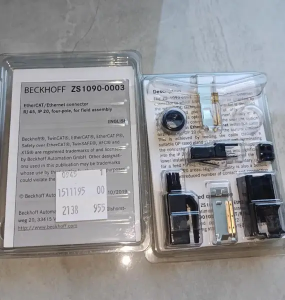 ZS1090-0003 ZB9010 Cavo Ethernet industriale BECKHOFF Cavo EtherCAT Plug