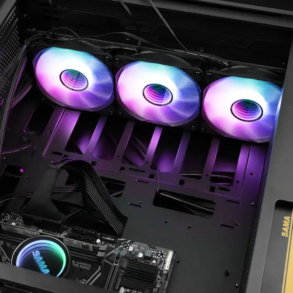 Dissipatore di calore di rame piatto di raffreddamento liquido Infinity Fan raffreddamento Cpu Water Cooler