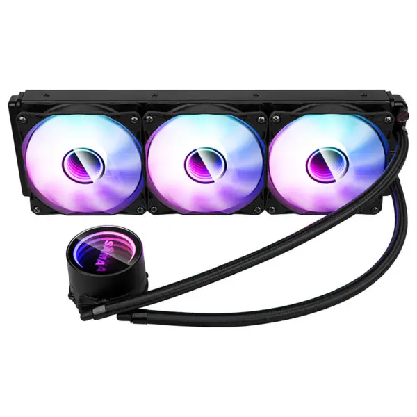 Raffreddatore d'aria di raffreddamento ad acqua della cpu delle alette di alluminio per il caso del pc