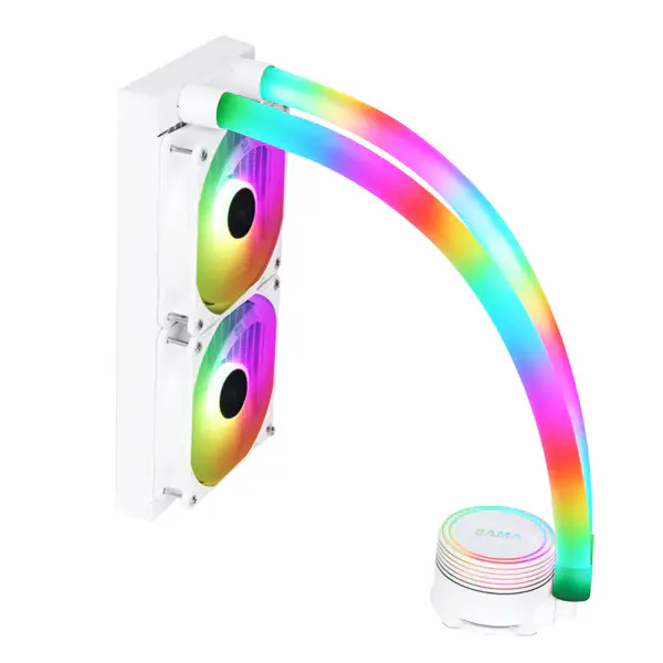 Radiatore bianco Coloful 240 mm per il raffreddamento ad acqua del case della Cpu