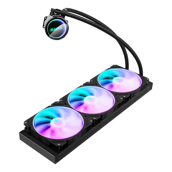 Raffreddatore ad acqua integrato della cpu Raffreddatore a liquido con ventola colorata