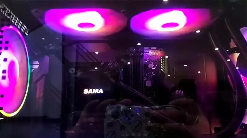 Sama 120 mm Cooler Cpu Liquido Intel con temperatura Gaming Computer Liquid Cooler