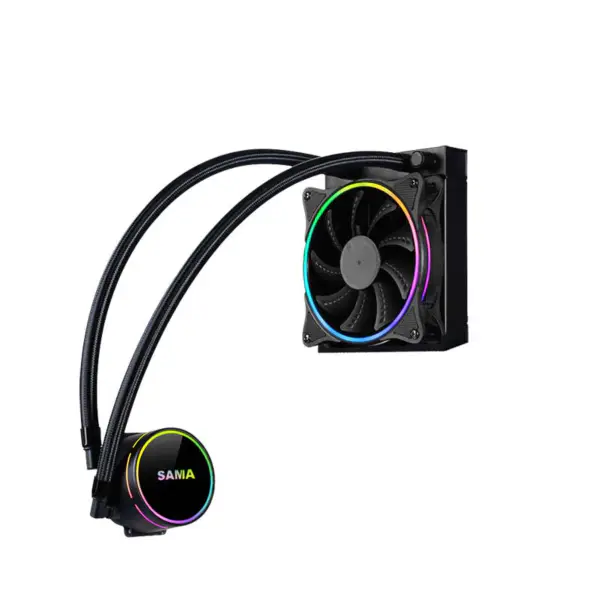 Sama 120mm Radiatore Arcobaleno Pc Para Cpu Rgb Liquid Cooler Block Computer Cpu Water Coolers