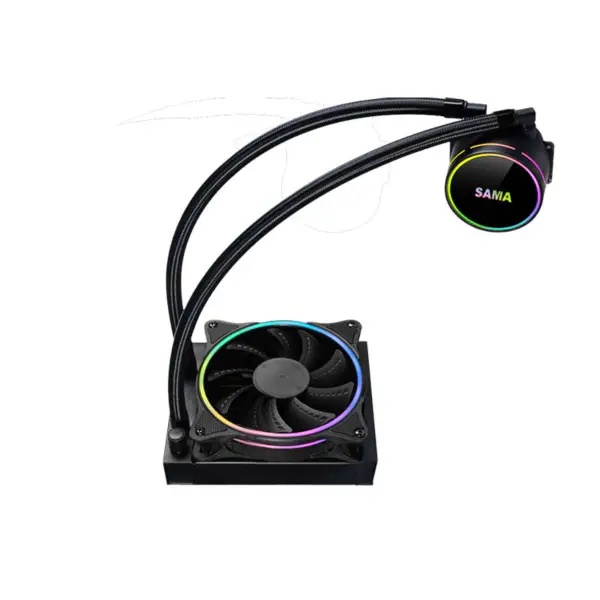 Sama 120mm Radiatore Arcobaleno Pc Para Cpu Rgb Liquid Cooler Block Computer Cpu Water Coolers
