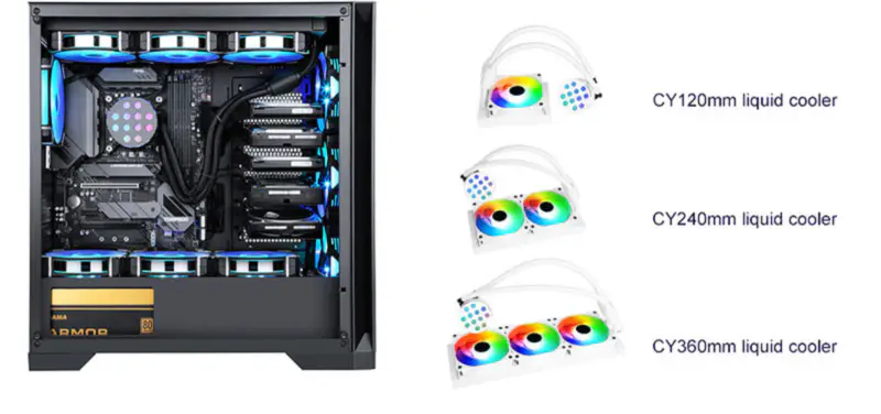 Sama 120mm Radiatore Arcobaleno Pc Para Cpu Rgb Liquid Cooler Block Computer Cpu Water Coolers And Cooling Fan Systems For Pc Cpu