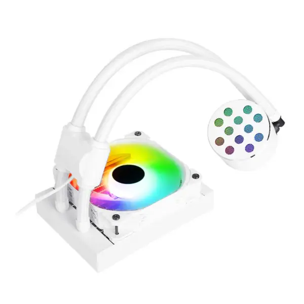 Sama 12cm Aio Cpu Cooler Radiatore rame Display acqua raffreddamento liquido Pc Cpu Cooler Rgb Glow con pompa a basso rumore