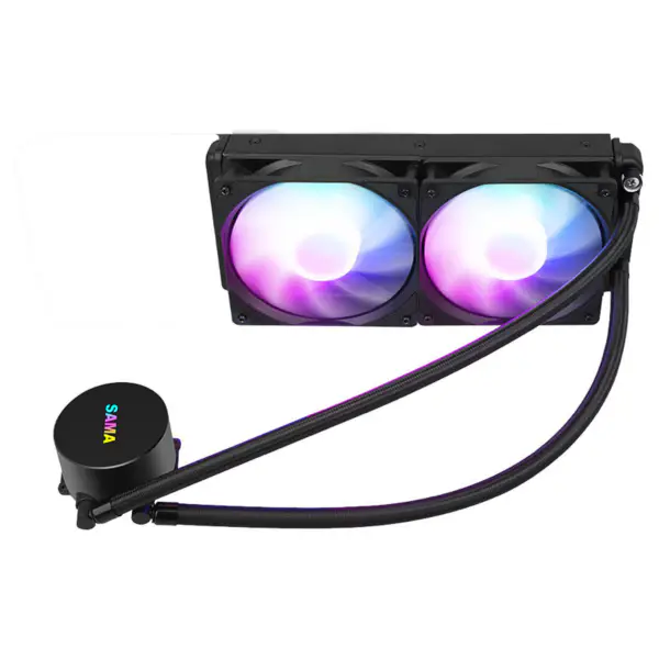 Raffreddatore a liquido integrato per il raffreddamento della cpu da 240 mm di Sama con luce
