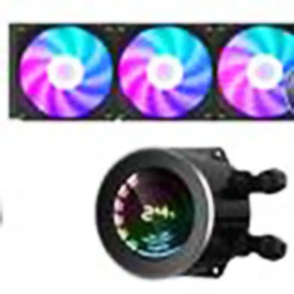 Sama 360 mm Aio Cpu Liquid Cooling Water Cooler Kit Sistema Pc Display Lcd
