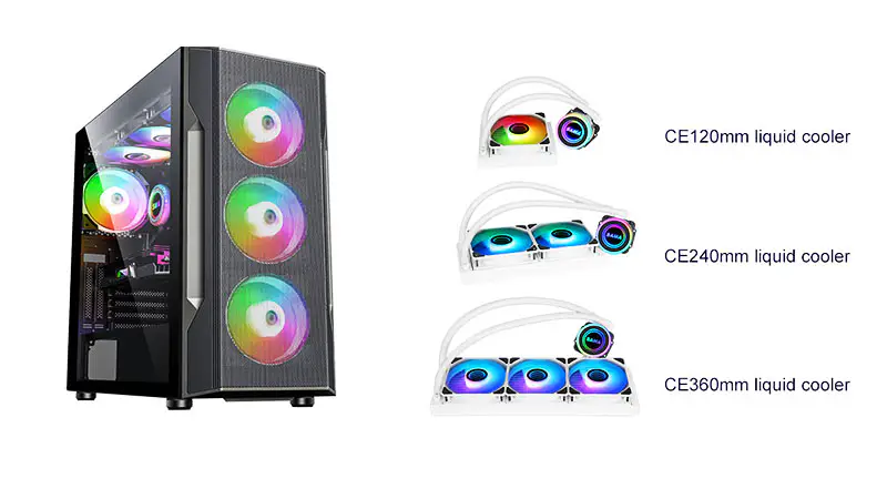 Sama 360 mm radiatore arcobaleno Pc Para Cpu Rgb Liquid Cooler Block Computer Cpu raffreddatori ad acqua e sistemi di raffreddamento della ventola per Pc Cpu