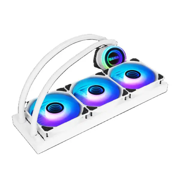 Sama 360 mm radiatore bianco alta efficienza Cpu raffreddamento ad acqua per caso Pc