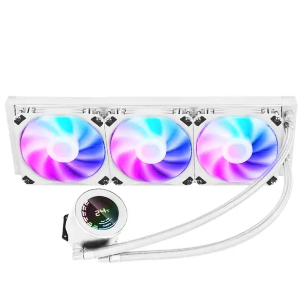 Sama 36cm Aio Cpu Cooler Radiatore rame Display acqua raffreddamento liquido Pc Cpu Cooler Rgb Glow con display temperatura computer