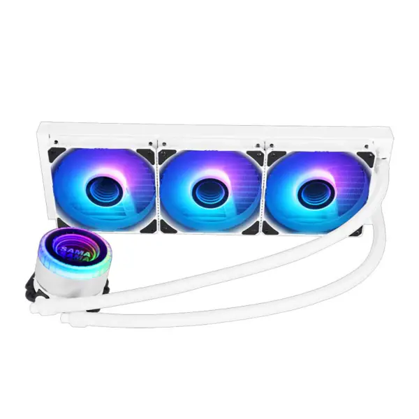 Sama 36cm Aio Cpu Cooler Radiatore rame Display acqua raffreddamento liquido Pc Cpu Cooler Rgb Glow con pompa a basso rumore