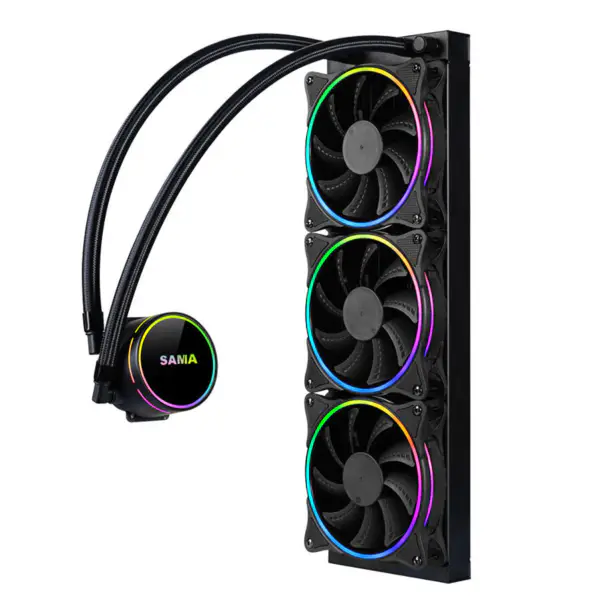 Sama 36cm Aio Cpu Cooler Radiatore rame acqua raffreddamento liquido Pc Cpu Cooler Rgb Glow