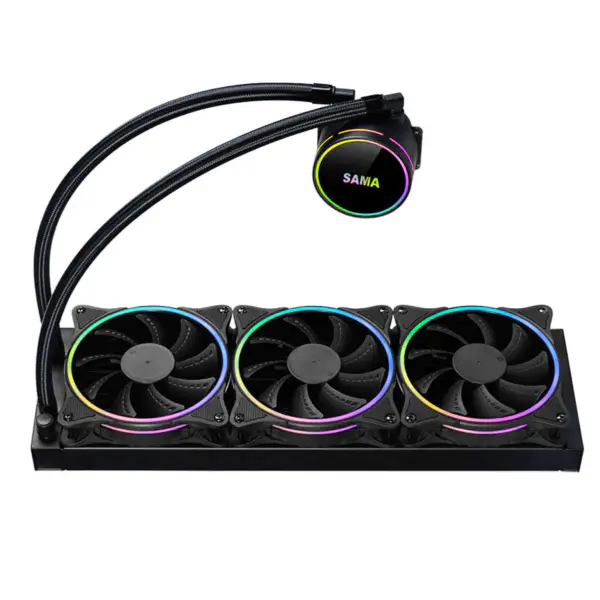Sama 36cm Aio Cpu Cooler Radiatore rame acqua raffreddamento liquido Pc Cpu Cooler Rgb Glow