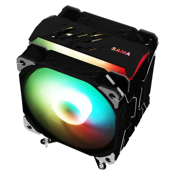 Sama 4heatpipes Cpu Dissipazione di calore Cpu Raffreddatore d'aria Rgb Per Amd Compatibilità Intel