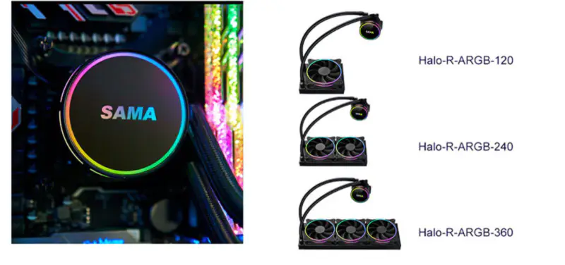 Sama Aio Cpu 240 mm radiatore dissipatore liquido Rgb Cooler Cpu raffreddamento ad acqua radiatore Pc Gaming