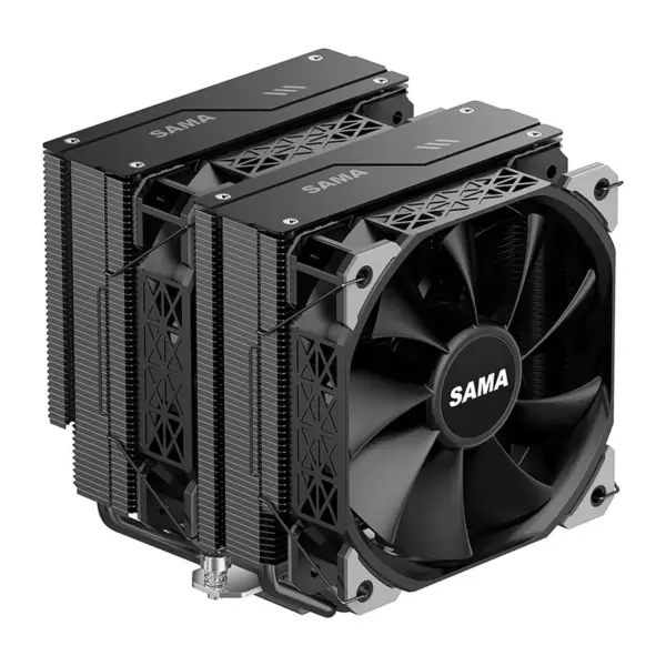 Sama Am4 Am5 Cpu Heatsink Cooler forte ventilatore funzionale doppio Fan Cooler Cpu Processor raffreddamento