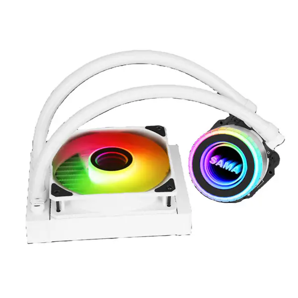 Sama Argb Coloful 120mm Radiatore Bianco Pc Cpu Water Cooler