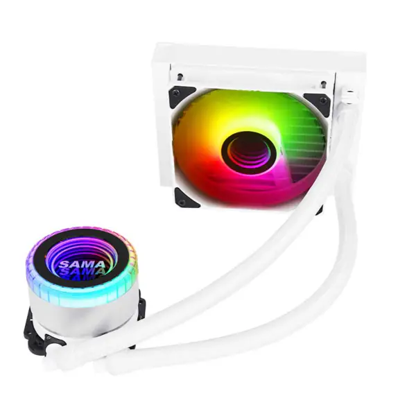 Sama Argb Coloful 120mm Radiatore Bianco Pc Cpu Water Cooler