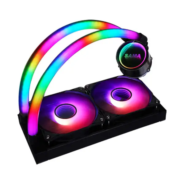 Sama Computer Infinity specchio raffreddamento ventola Argb acqua tubo liquido Cpu Cooler Pc raffreddamento ad acqua per Intel Amd