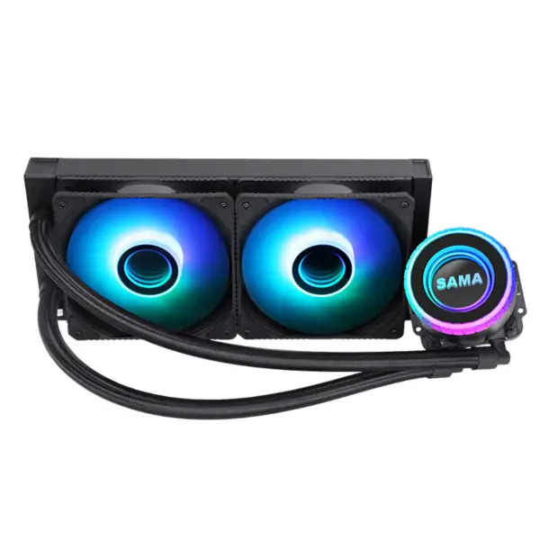 Sama Custom Black 240mm Radiatore Pc Cpu Water Cooler