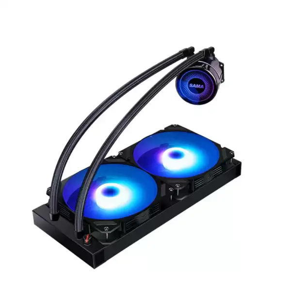Raffreddamento ad acqua personalizzato di Sama Raffreddamento ad acqua Heatdink Cpu Argb 280 Raffreddatore liquido universale