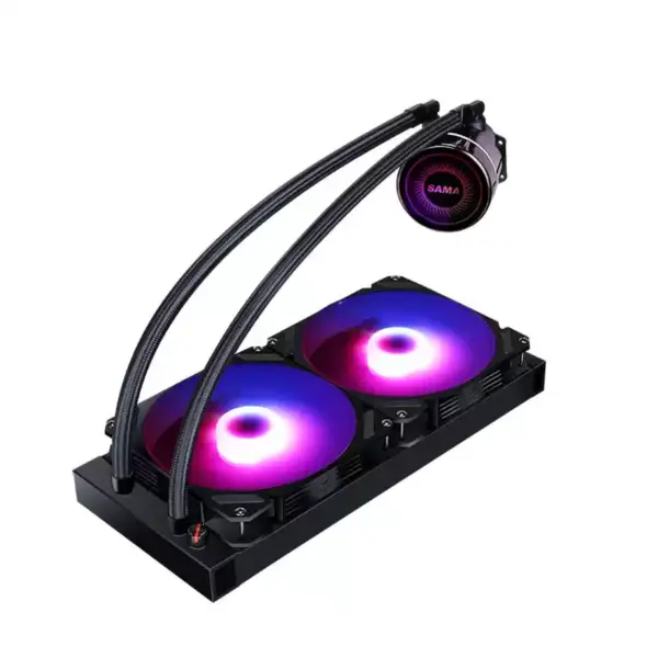 Raffreddamento ad acqua personalizzato di Sama Raffreddamento ad acqua Heatdink Cpu Argb 280 Raffreddatore liquido universale
