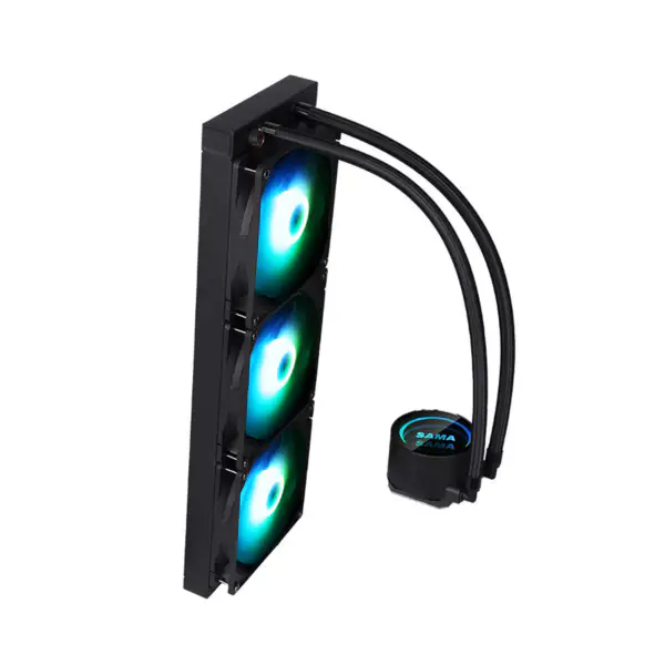 Sama Logo testa di raffreddamento personalizzabile Raffreddatori a liquido Cpu Radiatore in alluminio Pps Raffreddamento Cpu Am5 2500rpm Raffreddatori Cpu
