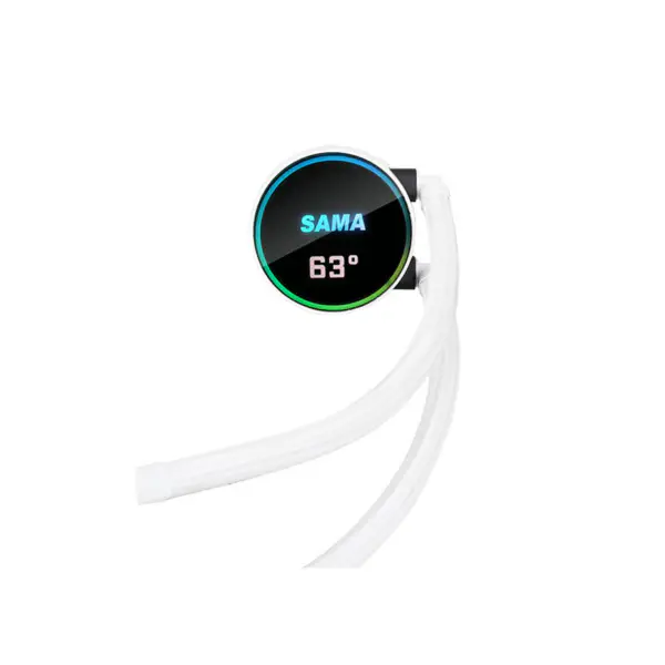 Sama Logo personalizzabile Argb Ventola di raffreddamento Cpu Cooler Versione bianco/nero Display Lcd Cpu Core Temperature Pc Liquid Cooler