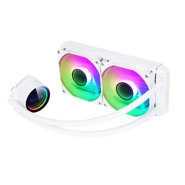Sama Personalizzazione 240 mm Argb bianco raffreddamento ad acqua Cpu Water Cooler