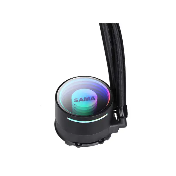 Sama 240 Bianco Infinity Mirror Design Arcobaleno Indirizzabile Rgb Aio Cpu Acqua Ventola di raffreddamento a liquido Radiatore