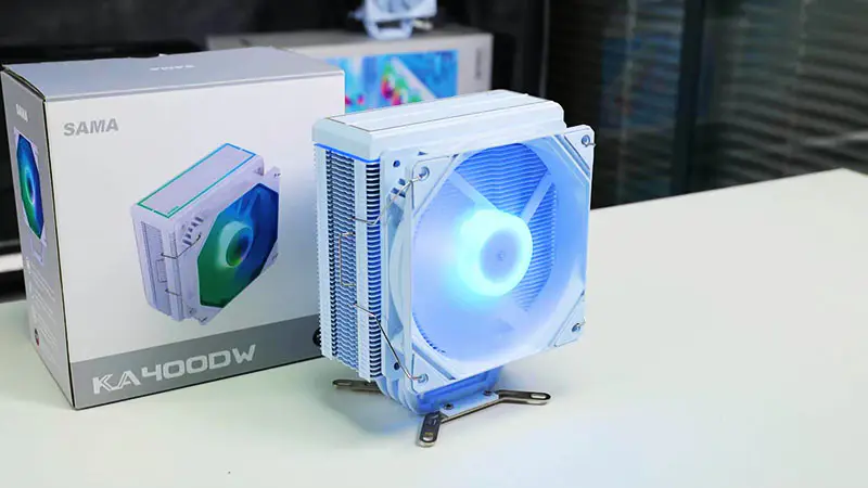 Sama Black Rainbow Rgb Gaming Computer Cooling Radiator Heat Pipe Processor Air Cooling Cpu Air Coolers con 4 rame tubo
