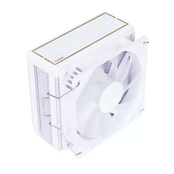 Sama White Rainbow Rgb Gaming Computer Cooling Radiator Heat Pipe Processor Air Cooling Cpu Air Coolers con 4 rame tubo