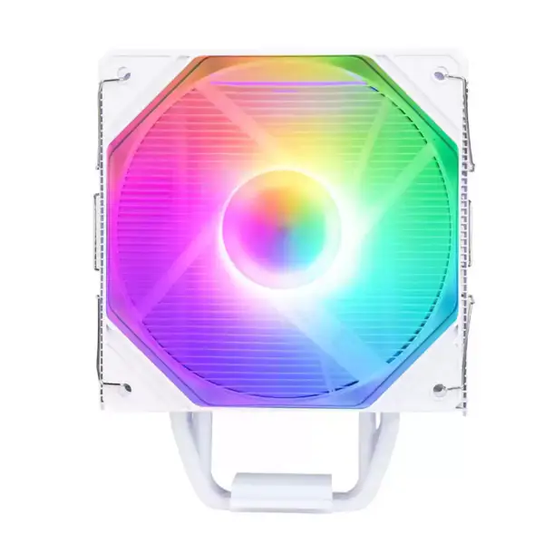 Sama White Rainbow Rgb Gaming Computer Cooling Radiator Heat Pipe Processor Air Cooling Cpu Air Coolers con 4 rame tubo