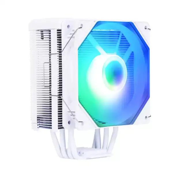 Sama White Rainbow Rgb Gaming Computer Cooling Radiator Heat Pipe Processor Air Cooling Cpu Air Coolers con 4 rame tubo