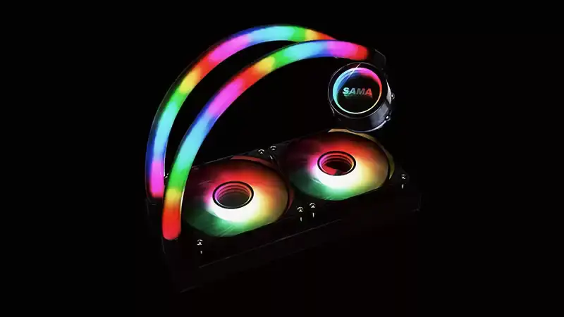 Sama personalizzato 120 mm Rgb illuminazione liquido Aio Cooler Cpu Liquid Cooler Raffreddamento ad acqua liquido per Pc