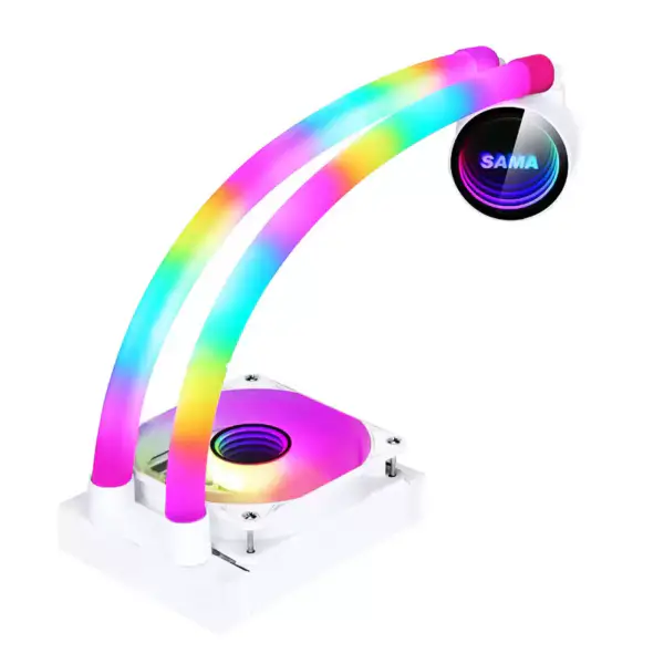 Sama personalizzato 120 mm Rgb illuminazione liquido Aio Cooler Cpu Liquid Cooler Raffreddamento ad acqua liquido per Pc