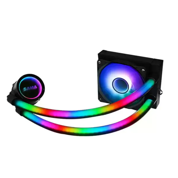 Sama personalizzato 120 mm Rgb illuminazione liquido Aio Cooler Cpu Liquid Cooler Raffreddamento ad acqua liquido per Pc