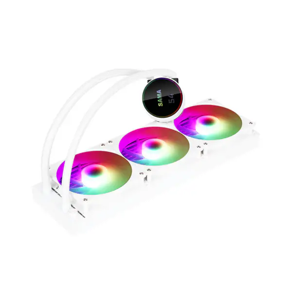 Sma Display Cpu Core Temperature Liquid Cooler 50000hrs Cpu Cooler Rgb Logo personalizzabile Argb Cpu Cooler