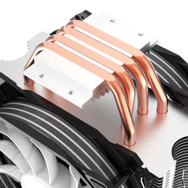 Alseye 120 mm doppia ventola 4 tubi di calore Rgb Cpu Cooler Aura