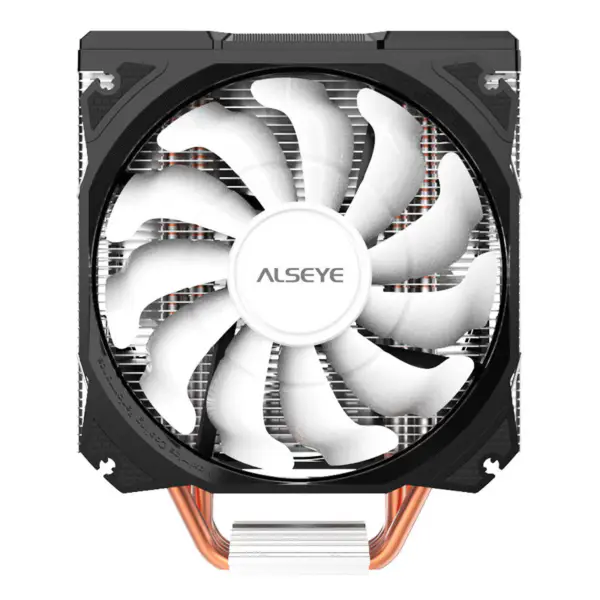 Alseye 120 mm doppia ventola 4 tubi di calore Rgb Cpu Cooler Aura